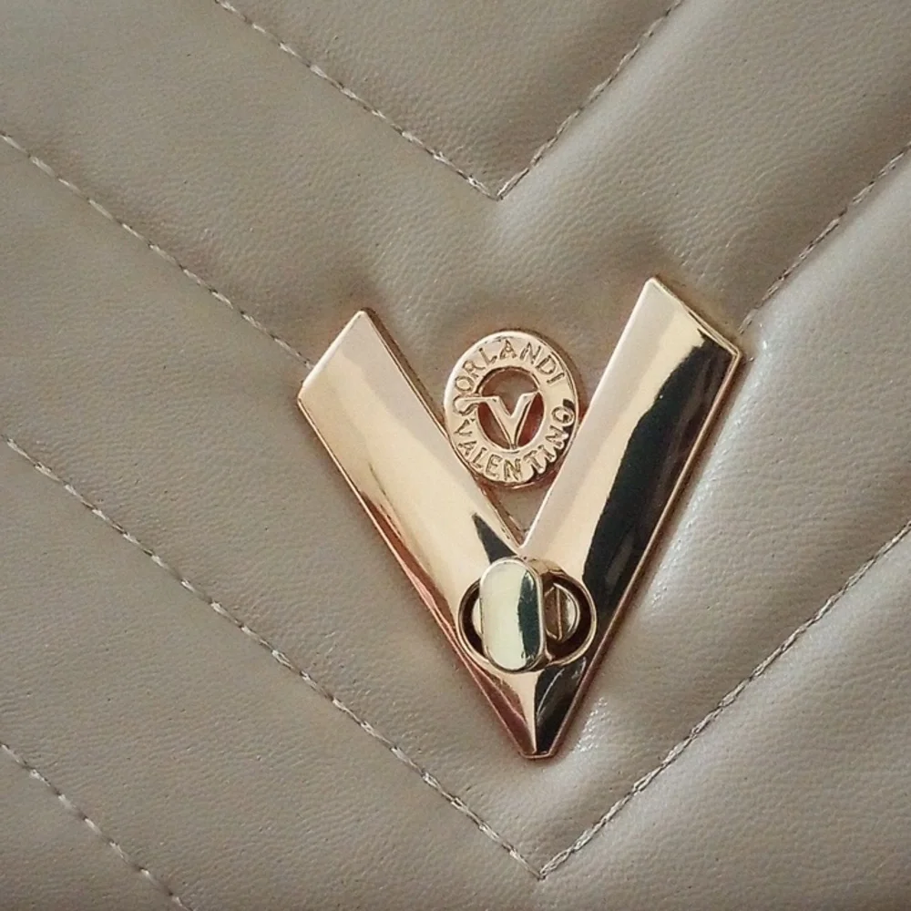 Valentino Orlandi Taupe Quilted Two Way Bag - Picture 7 of 12